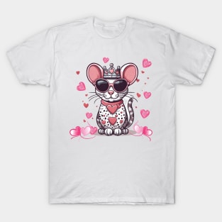 Valentine's Sweetheart: Mouse Monarch in Love T-Shirt